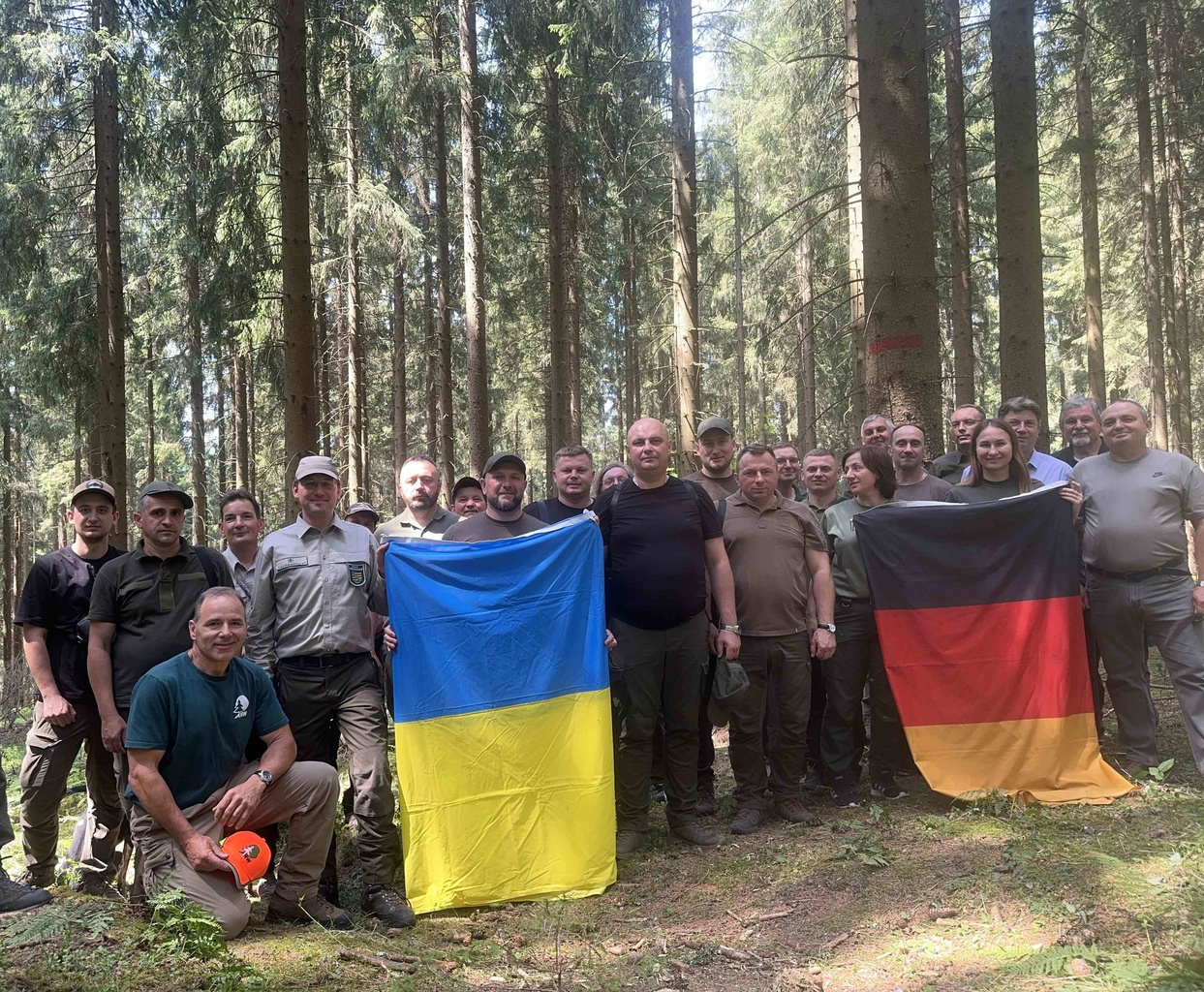 Ukraine meets Eibenstock - Fortbildung von ukrainischen Forstleuten durch die ANW-Landesgruppe Sachsen im Forstbezirk Eibenstock, Juni 2026 | Foto: Alexander Clau�